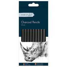 Charcoal Pencils. Pack of 12