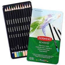 Load image into Gallery viewer, Derwent Academy Pastel Pencils. Tin of 12
