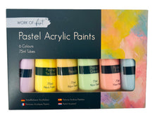 Load image into Gallery viewer, Acrylic Paints. Pastel. Pack of 6
